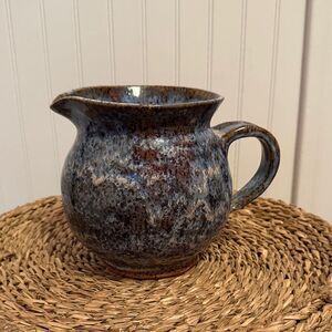 Grozzi Artisan Ceramic Pitcher - Blue and Brown - Excellent Condition.